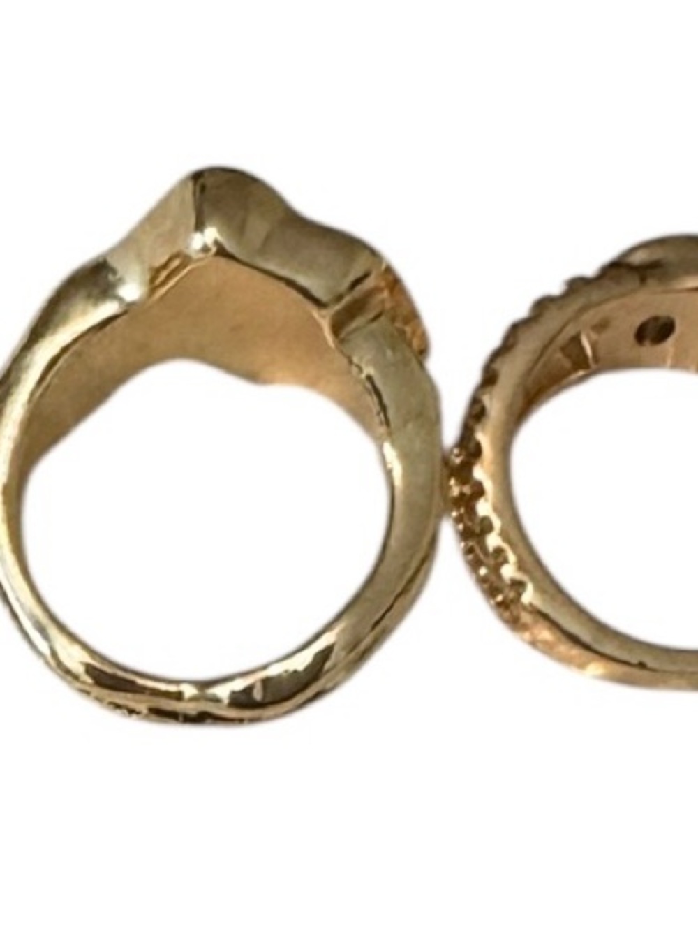 H&M Gold Color Ring Stack Size XS/S - Picture 4 of 4